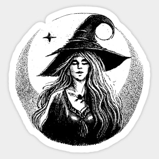 Vintage Witch Sticker